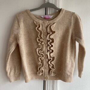 Ruffle Butts Pink Cardigan Size 2T